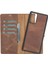 Samsung Galaxy Note 20 Uyumlu Deri Cüzdanlı Kılıf G2 Kahve 5