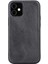 Apple iPhone 12 Mini Uyumlu Deri Arka Kapak Rock Rst1 Siyah 1