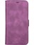 Apple iPhone 13 Uyumlu Deri Cüzdanlı Kılıf Rustik Mor 2