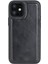 Apple iPhone 12 Mini Uyumlu Deri Arka Kapak Rst1 Siyah 1