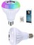 Kumandalı Rgb Led Işık Bluetooth Hoparlör Ses Lambası Renkli Ampul 3