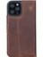 Apple iPhone 12 Pro Max Uyumlu Deri Cüzdanlı Kılıf Antik Kahve 3