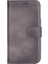 Apple iPhone 16 Uyumlu, Hakiki Deri, El Yapımı, Cüzdanlı Kılıf, Gölgeli Gri 4