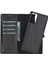 Samsung Galaxy Note 20 Uyumlu Deri Cüzdanlı Kılıf Rst1 Siyah 5