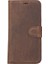 Apple iPhone 14 Pro Uyumlu Deri Cüzdanlı Kılıf Mwwn G2 Kahve 4