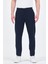 Theseason Erkek Lacivert Pamuklu Keten Görünümlü Beli Bağcıklı Relaxed Fit Yazlık Chino Pantolon 1