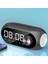 LED Işıklı Bluetooth Hoparlör Dijital Alarm Saat Rgb Fm Radyo Mp3 Destekli Şarjlı 2
