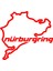 Nürburgring Araba Sticker 17X17 cm Kırmızı 1