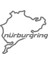 Nürburgring Araba Sticker 17X17 cm Gri 1
