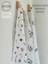 Ftbabycollection %100 Pamuk 3'lü Müslin Bebek Battaniye Seti Oeko-Tex Sertifikalı Müslin örtü 80 x 90 cm 1