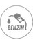 Benzin Araba Sticker 17X17 cm Gri 1