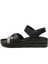 Siyah Lastik Bantlı Anatomik Comfort Sandalet 3