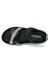 Siyah Lastik Bantlı Anatomik Comfort Sandalet 4