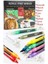 12 Renk Akrilik Markör Keçeli Kalem 1 Adet 12 Li Acrylic Marker Taş Cam Metal Seramik Plastik Tuval Ahşap 0.7-1 cm 1