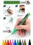 12 Renk Akrilik Markör Keçeli Kalem 1 Adet 12 Li Acrylic Marker Taş Cam Metal Seramik Plastik Tuval Ahşap 0.7-1 cm 3