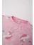 Yeni Sezon Kız Bebek Unicorn Baskılı Pijama Takımı Uzun Kollu Üst Beli Lastikli Uzun Alt 3