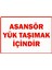 Asansör Yük Taşımak Içindir Uyarı Levhası Etiket 25X35 cm 1