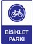 Bisiklet Parkı Uyarı Levhası Etiket 25X35 cm 1