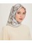 Armine Ipek Eşarp 2025 Kış - 9203-86 Açık Gümüş Twill 1