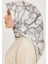 Armine Ipek Eşarp 2025 Kış - 9203-86 Açık Gümüş Twill 3