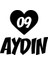 Kalpli 09 Aydın Araba Sticker 17X17 cm Siyah 1