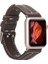 Apple Watch Uyumlu Deri Kordon 42-44-45MM Nm3-As3 Kahve 5
