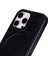 Apple iPhone 16 Pro Max Uyumlu, Hakiki Deri, El Yapımı Kılıf, Parlak Siyah 3