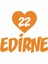 Kalpli 22 Edirne Araba Sticker 17X17 cm Turuncu 1