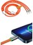 Çoklu Şarj Kablosu USB Type-C Ios Uyumlu 120W Hızlı Şarj Kablosu 4