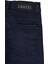 Fistan Store Erkek Koyu Mavi Normal Bel Dar Kesim Boru Paça Jean Pantolon 5