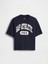 Erkek Çocuk Siyah Vintagesoft Athletic Gap Logo T-Shirt 1