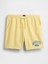 Erkek Sarı Vintagesoft Athletic Gap Logo Easy Şort 2