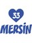 Kalpli 33 Mersin Araba Sticker 17X17 cm Mavi 1