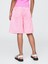 Kız Çocuk Pembe Mid Rise Longline Denim Şort 4