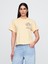 Kadın Açık Sarı Keith Haring Relaxed Grafik T-Shirt 1