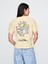 Kadın Açık Sarı Keith Haring Relaxed Grafik T-Shirt 5