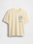 Kadın Açık Sarı Keith Haring Relaxed Grafik T-Shirt 2