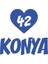 Kalpli 42 Konya Araba Sticker 17X17 cm Mavi 1