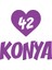 Kalpli 42 Konya Araba Sticker 17X17 cm Mor 1