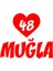 Kalpli 48 Muğla Araba Sticker 17X17 cm Kırmızı 1