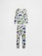 Bebek Açık Gri Grafik Baskılı Pijama Takımı 1