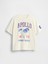 Erkek Çocuk Beyaz Nasa Grafik Baskılı T-Shirt 1