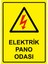 Elektrik Pano Odası Uyarı Levhası Etiket 25X35 cm 1
