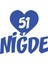 Kalpli 51 Niğde Araba Sticker 17X17 cm Mavi 1