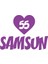 Kalpli 55 Samsun Araba Sticker 17X17 cm Mor 1