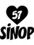 Kalpli 57 Sinop Araba Sticker 17X17 cm Siyah 1