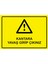 Kantara Yavaş Girip Çıkınız Uyarı Levhası Etiket 25X35 cm 1