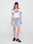 Kadın Beyaz Gap Logo T-Shirt 4