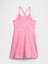 Kız Çocuk Pembe Askılı Easy Elbise 3