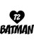 Kalpli 72 Batman Araba Sticker 17X17 cm Siyah 1
